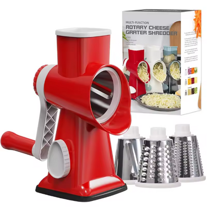 3-in-1 Drum Grater – Manual, Versatile & Safe