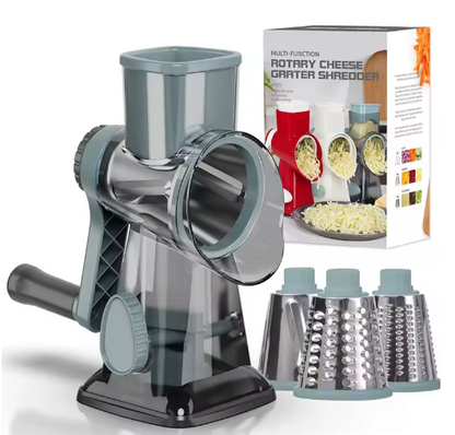 3-in-1 Drum Grater – Manual, Versatile & Safe